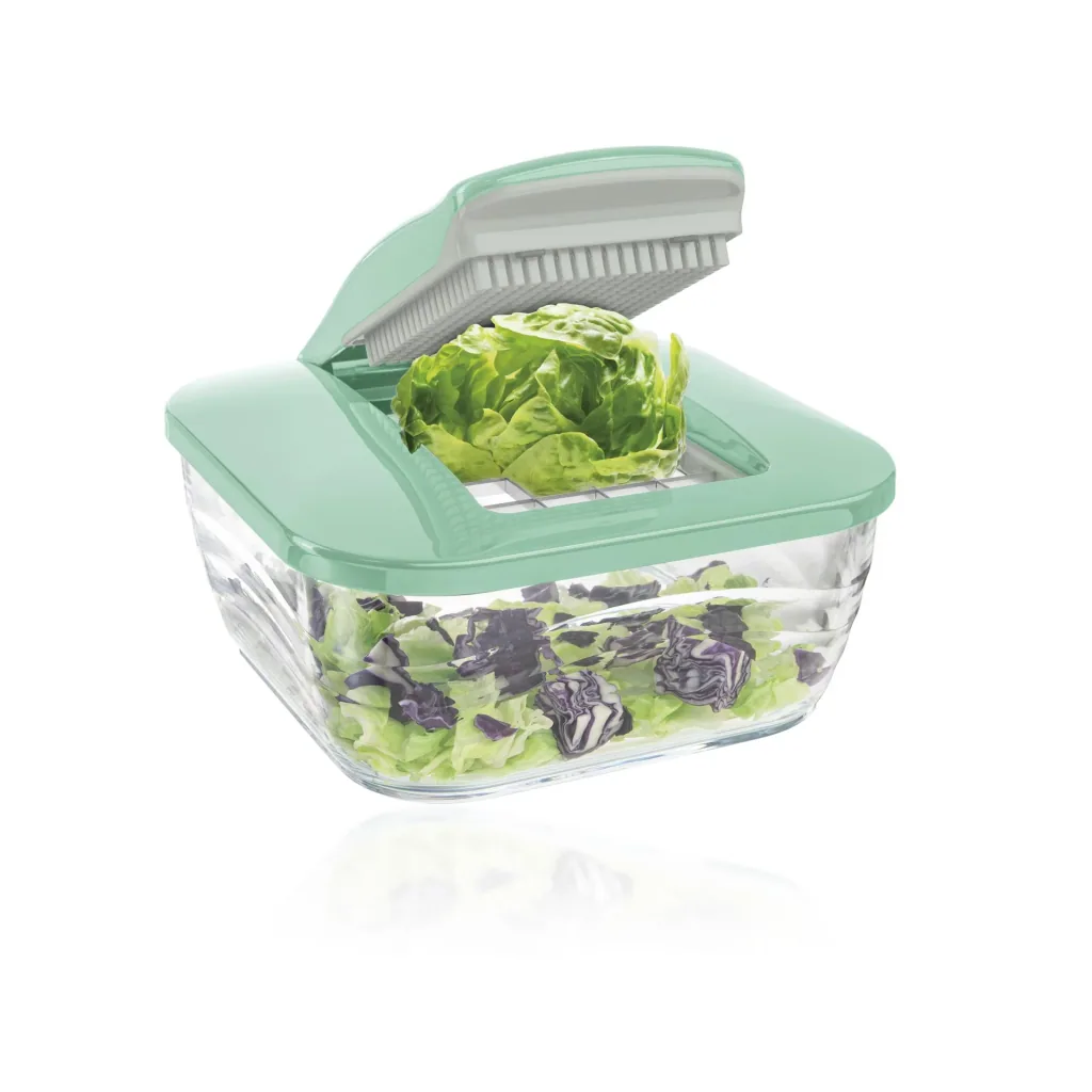 Nicer Dicer Chef, Mint Green, 15-piece set