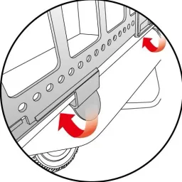 Flexible wheelbarrow attachment