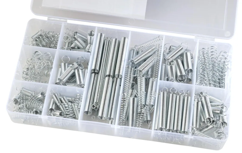Compression and tension spring assortment, 200 pieces
