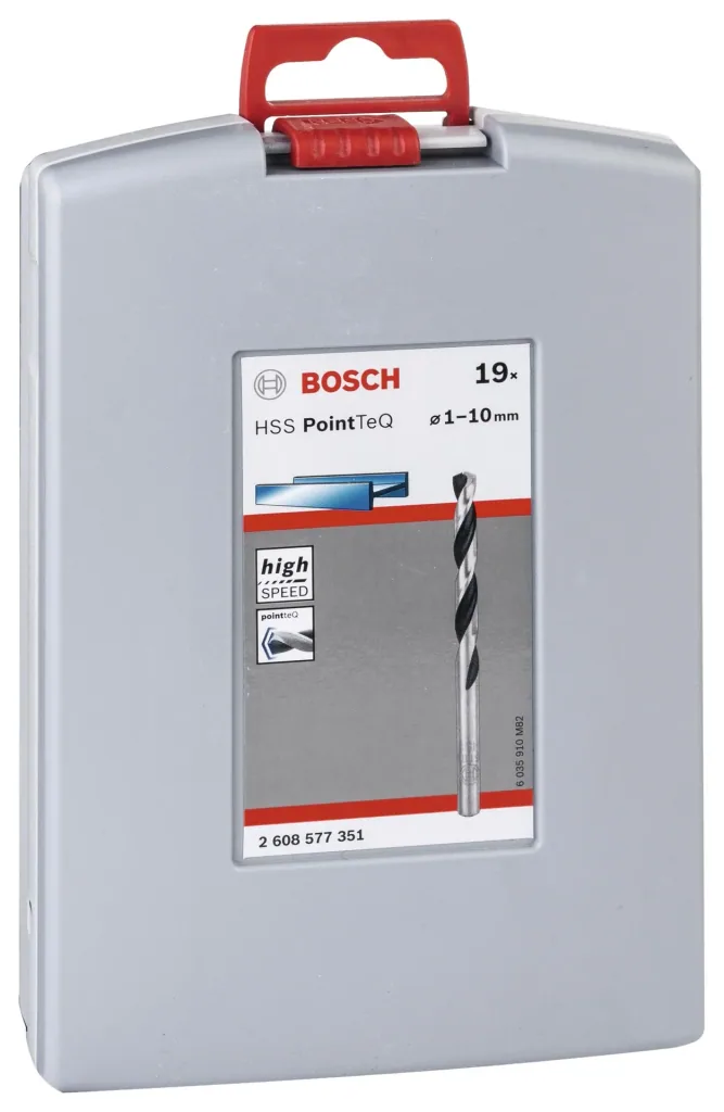 HSS twist drill PointTeQ Pro Box 1.0 - 10.0, 19 pieces