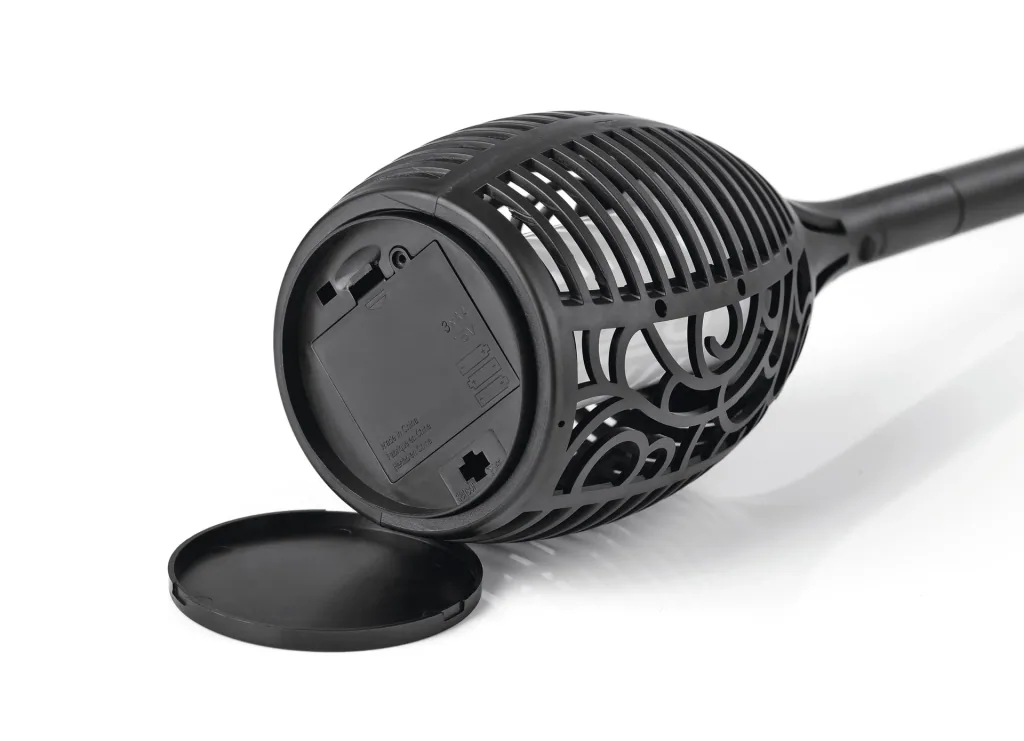 LED torch with flame effect