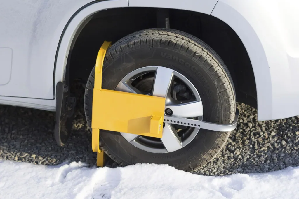 Parking clamp "Profi", theft protection