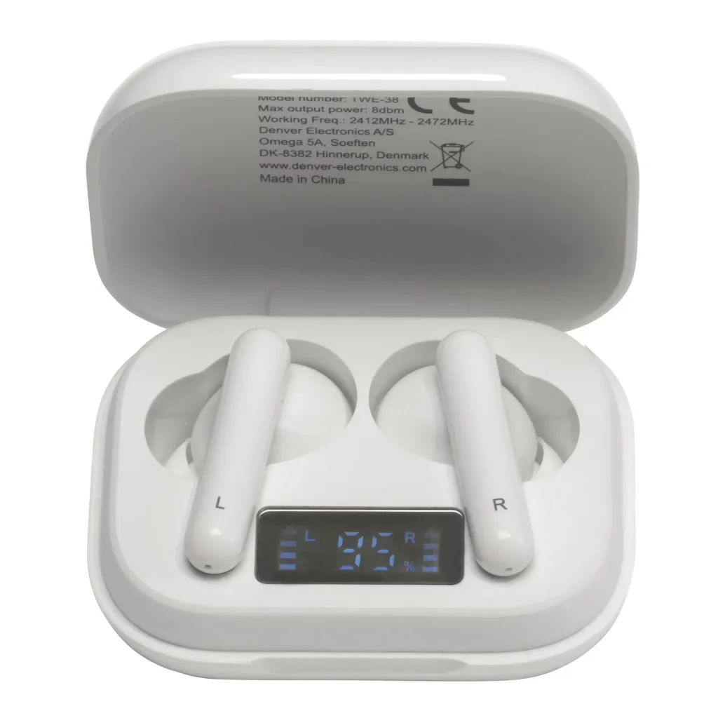 Bluetooth earphones completely wireless with microphone and charging case