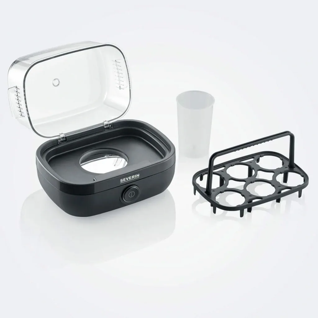 Egg cooker for 6 eggs - 420 watts - black