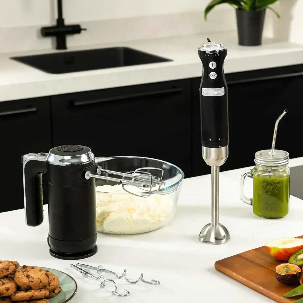 Retro - Hand Mixer and Immersion Blender - Black