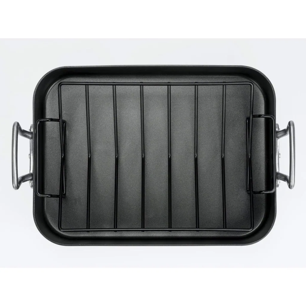 Mehrzer - Rectangular frying pan with rack - 42 cm