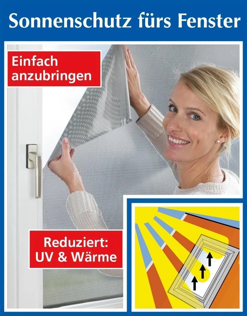 Perforated sun protection film, black, 56 x 200 cm