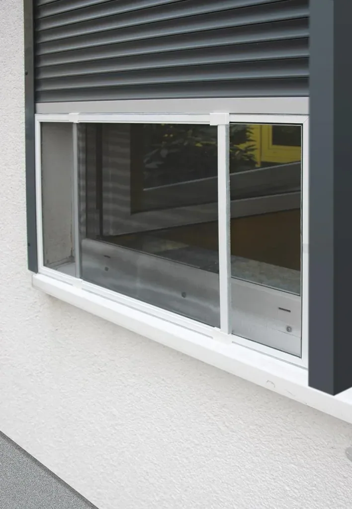 Insect screen sliding window 50x75-142 cm white