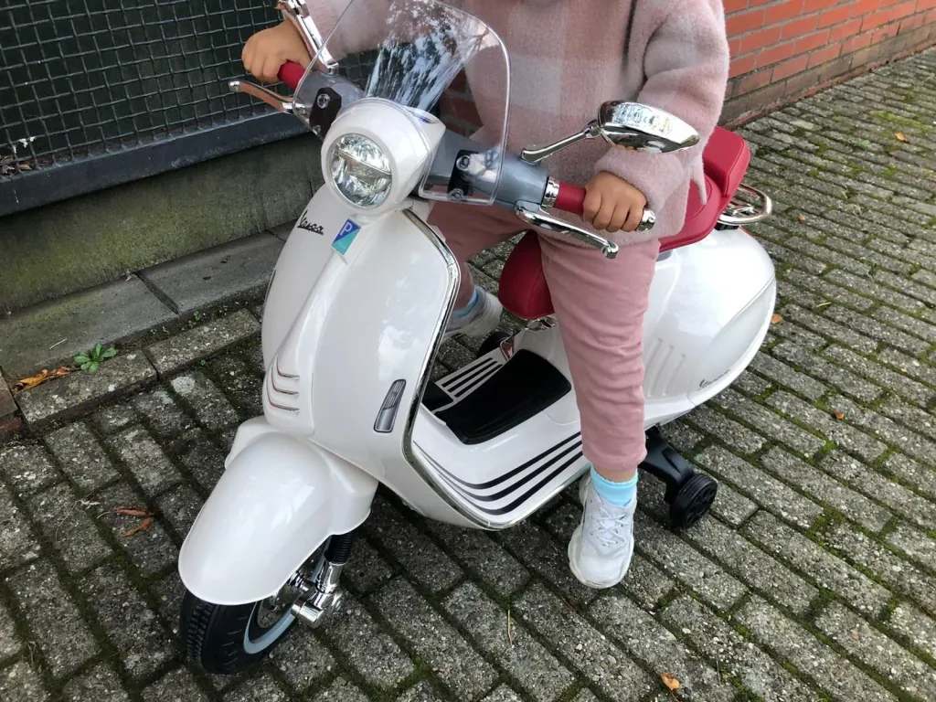 Toy children's motorcycle, red