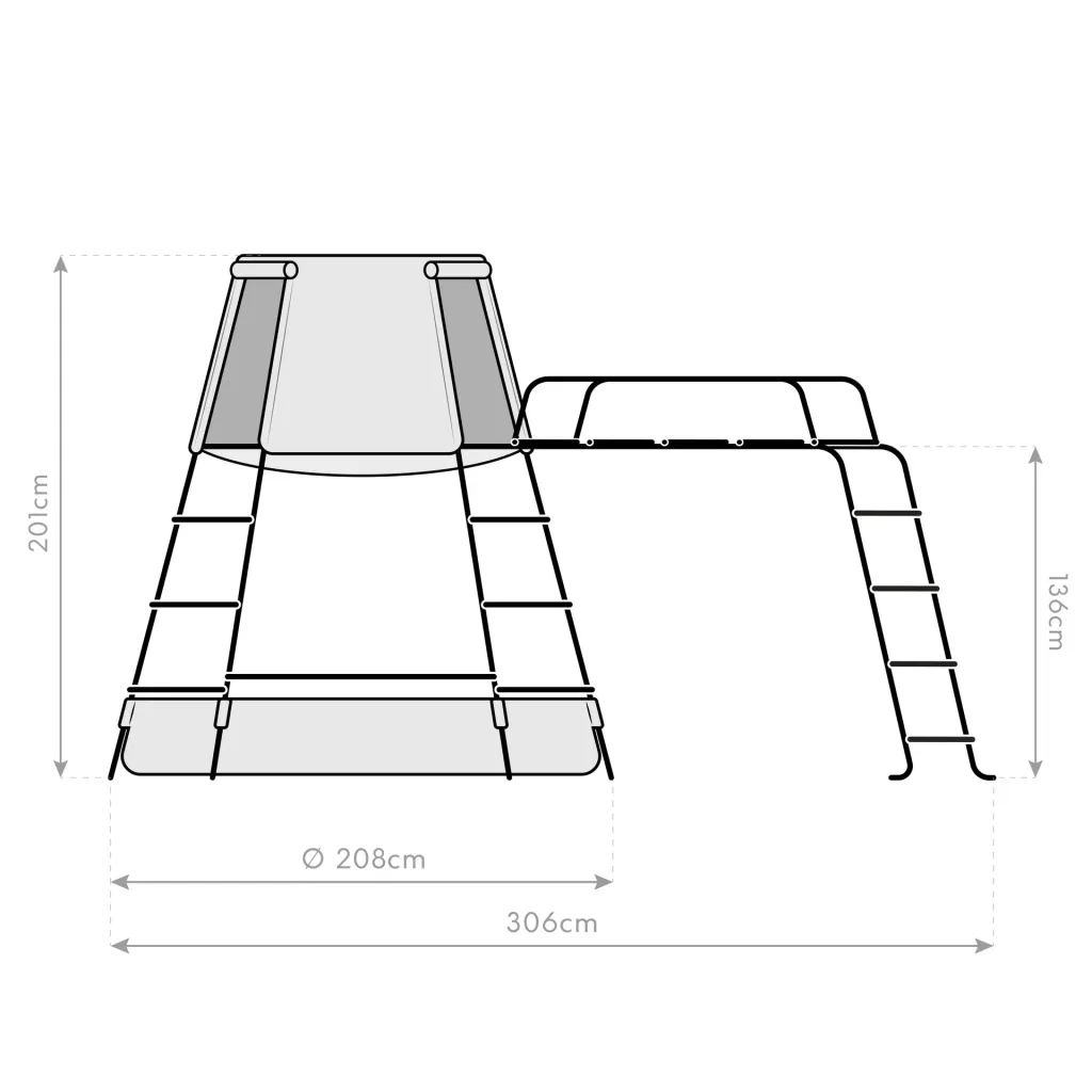 TP Toys Explorer Climbing Frame Play Tower Black