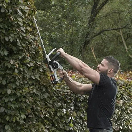 Hedge trimmer performance package | with 5.0 battery, 4.0 charger and foldable garden waste bag