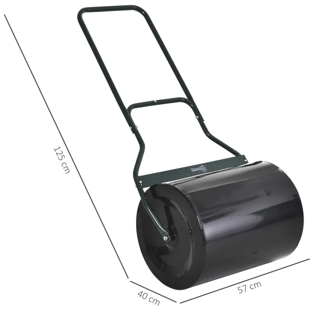 Lawn roller with U-handle