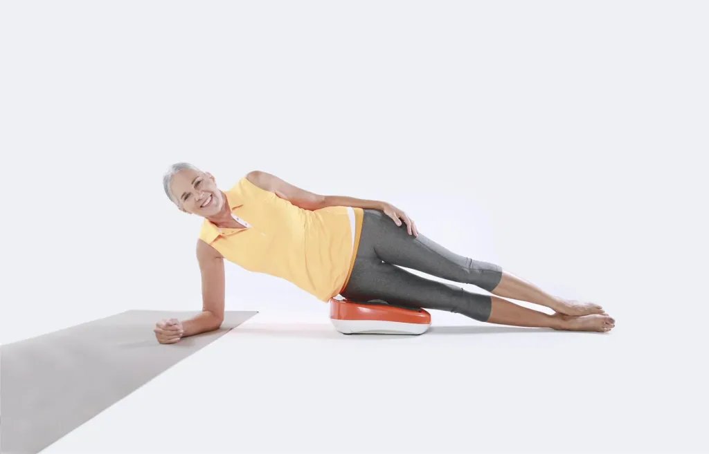 Massage device, foot massage device, “VibroLegs”, orange