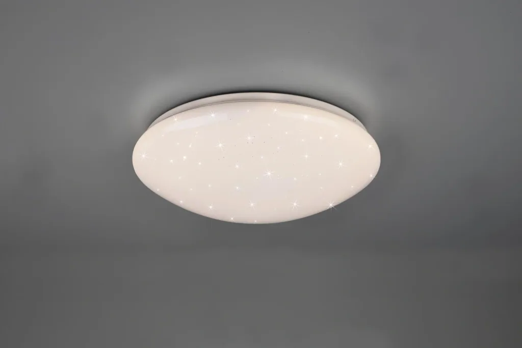 LUKIDA LED ceiling light, 18 W, 3000-6000 K, 2000 lm, D.38 x H.10.5 cm, dimmable, remote control, white
