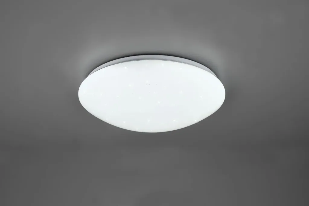 LUKIDA LED ceiling light, 18 W, 3000-6000 K, 2000 lm, D.38 x H.10.5 cm, dimmable, remote control, white