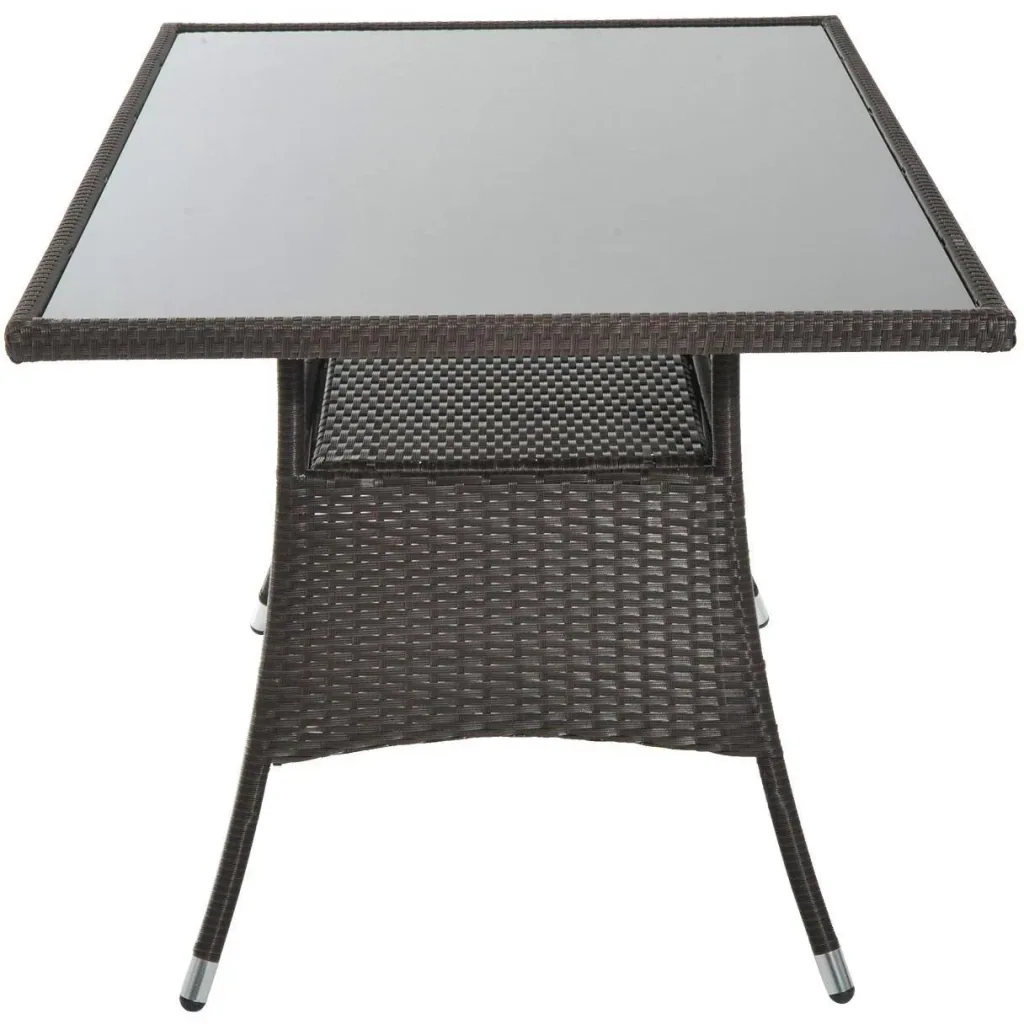 Garden table with additional storage space
