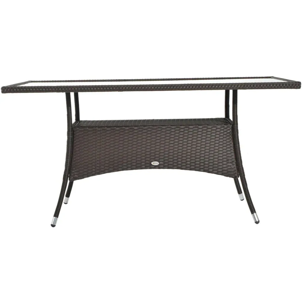 Garden table with additional storage space