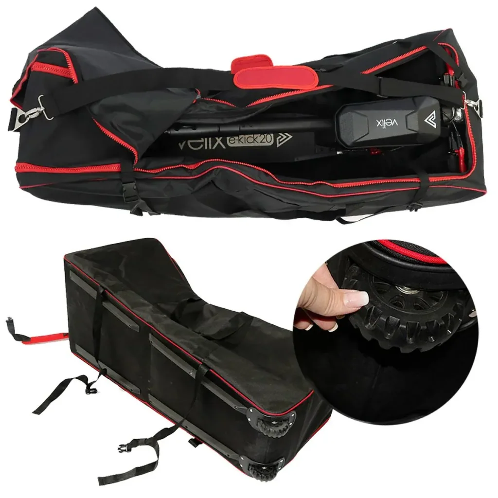 Carrying bag with wheels for e-scooters, waterproof, 120 x 50 x 50 cm