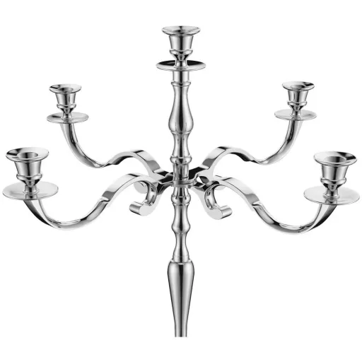 Candlestick 80cm silver