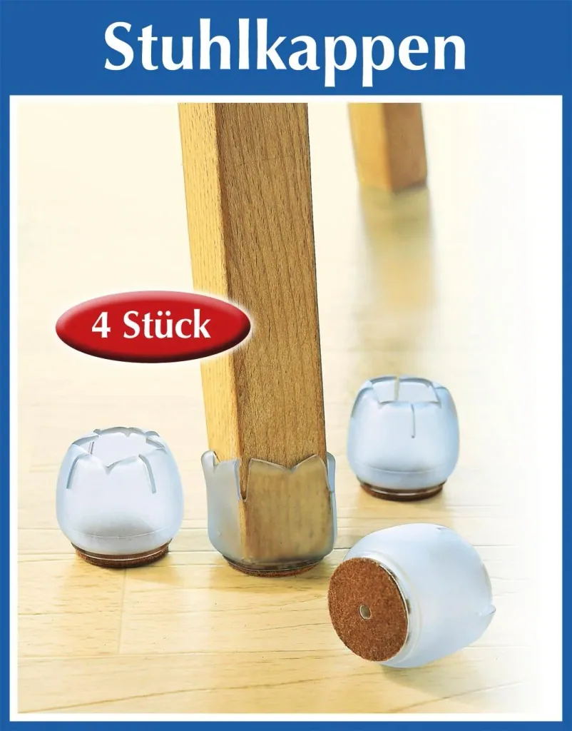 Chair caps, 4 pieces, diameter 3.5 cm
