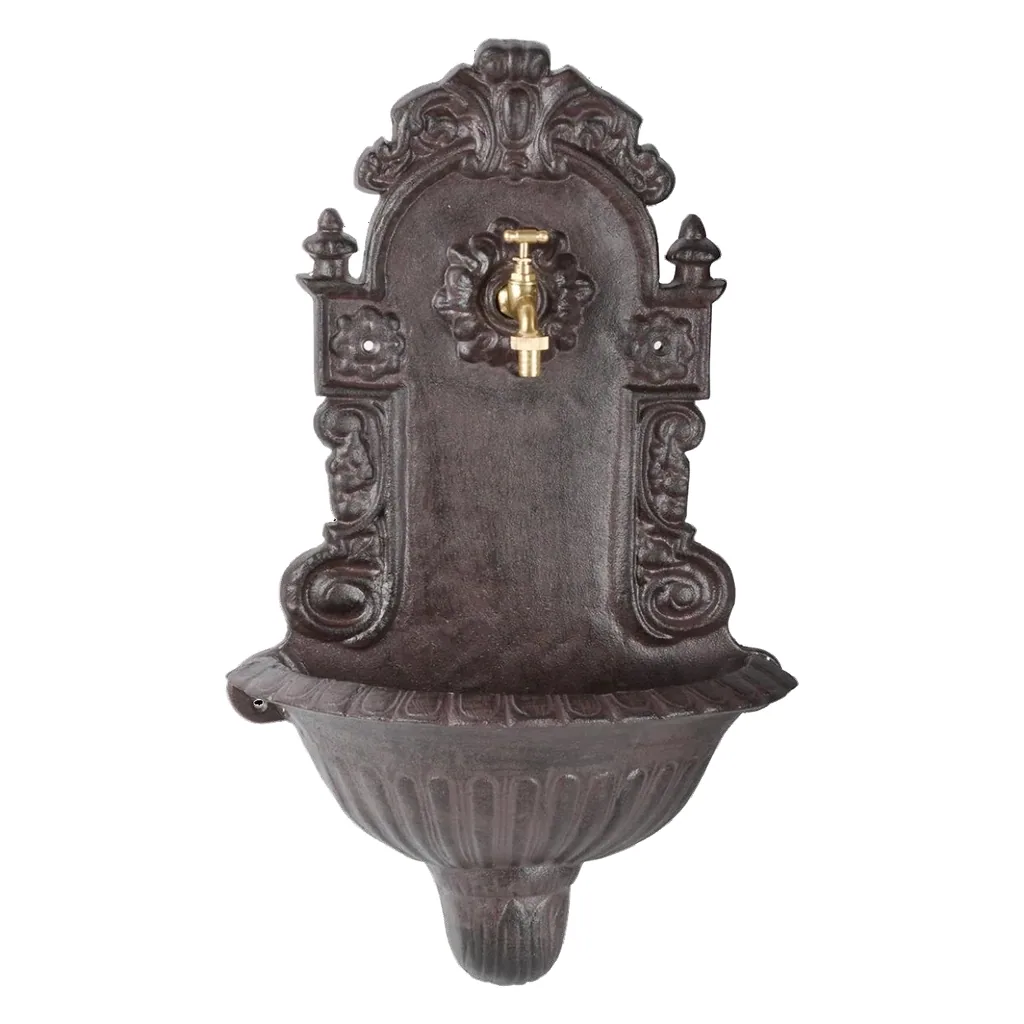 Cast iron wall fountain