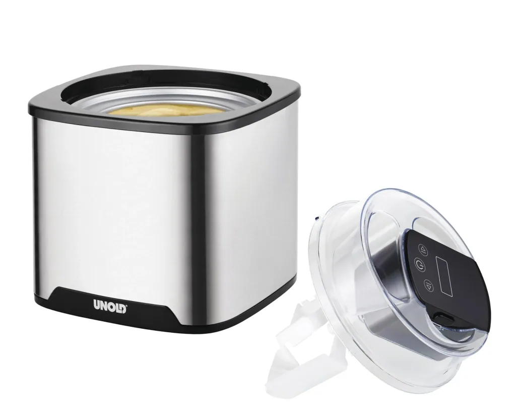 Gelato ice cream maker 1.5 liter capacity, stainless steel