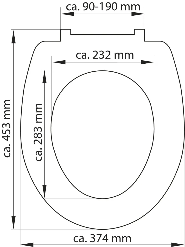 Duroplast toilet seat WHITE, with automatic lowering and quick release