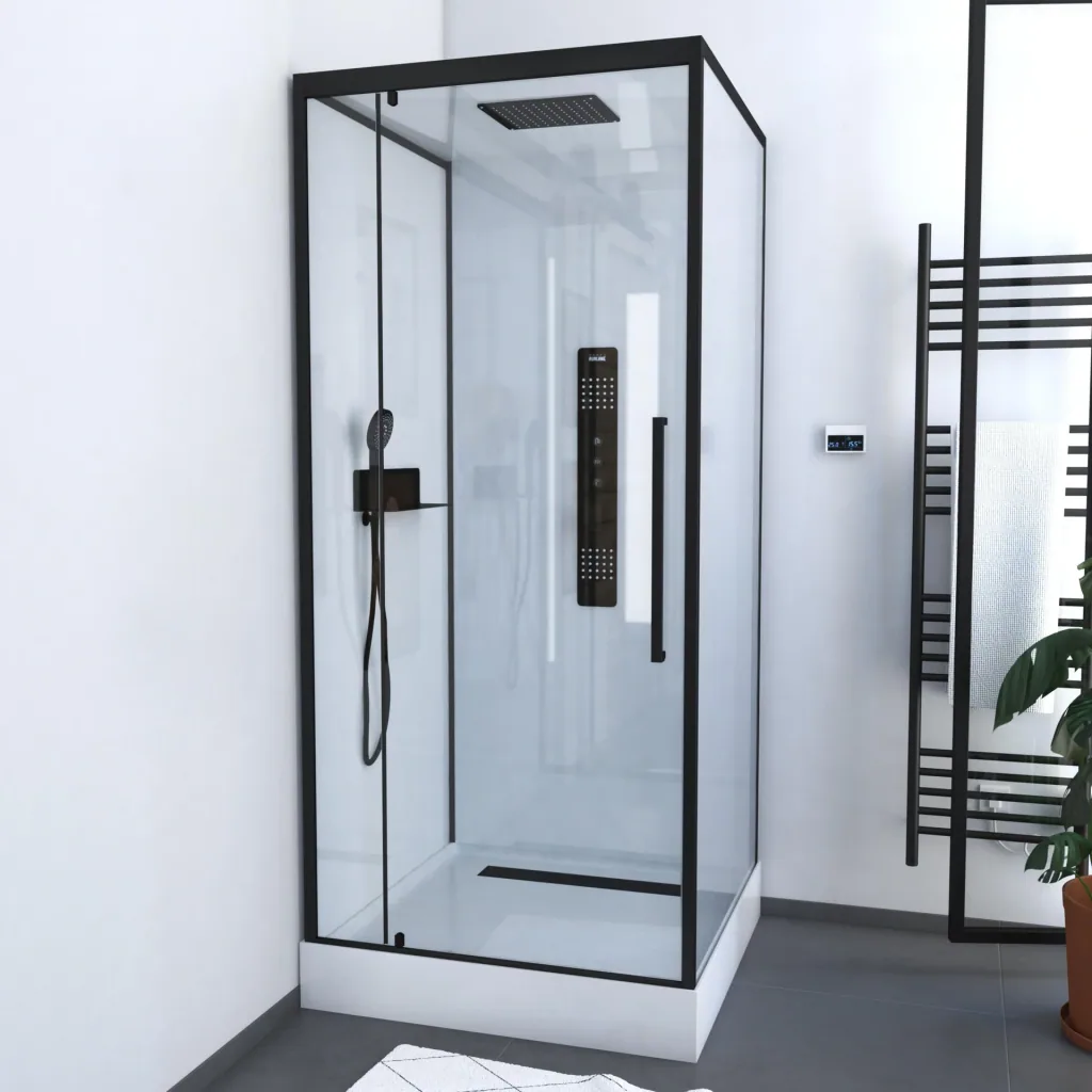 Komplettdusche "White Square" 90 x 90 x 215 cm