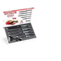 Kitchen knife set - 6-piece - Carbon - Black