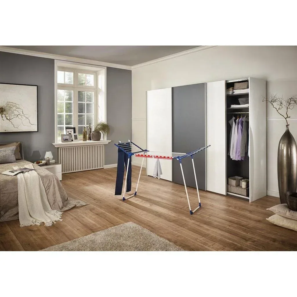 Foldable clothes airer - 55x157x87cm - 15 meters drying length - Pegasus 150 Solid Slim