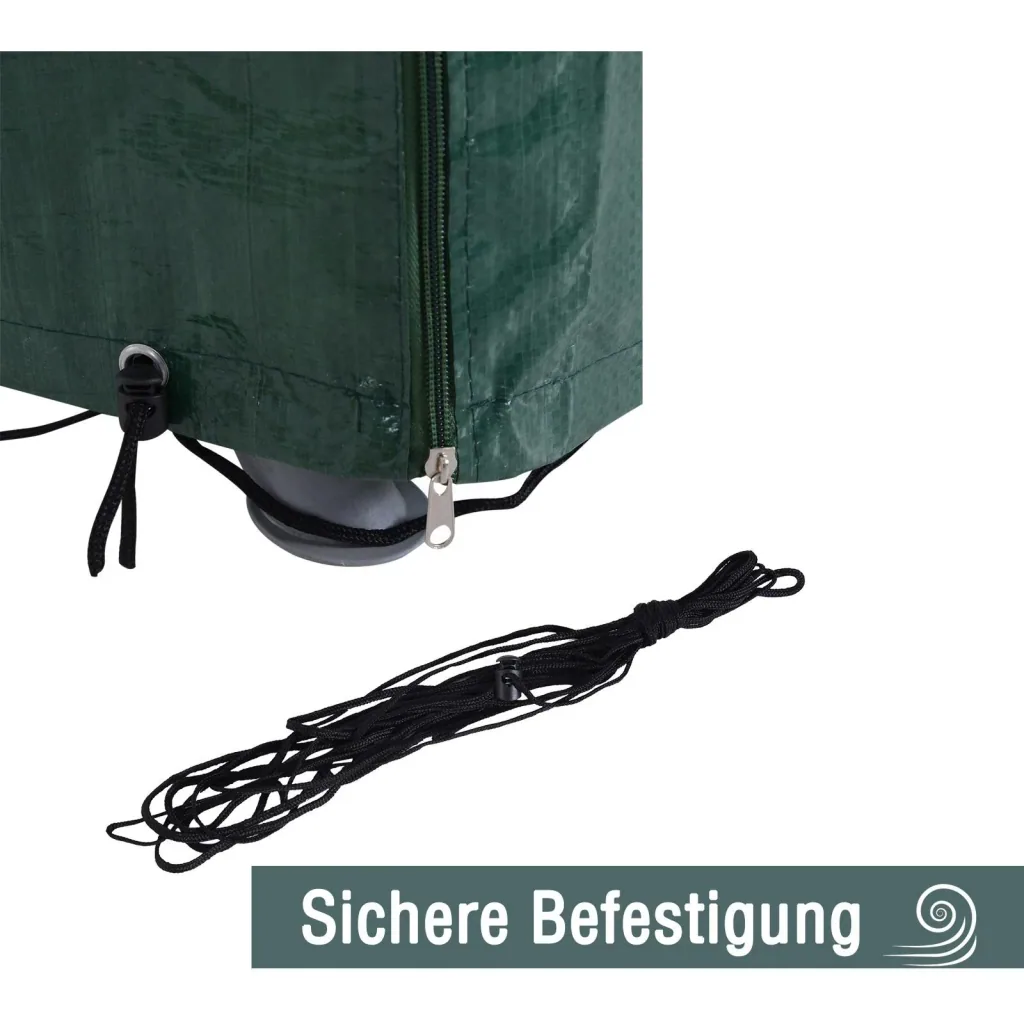 Tarpaulin protective cover garden furniture cover waterproof UV protection PE green 215 x 155 x 150 cm
