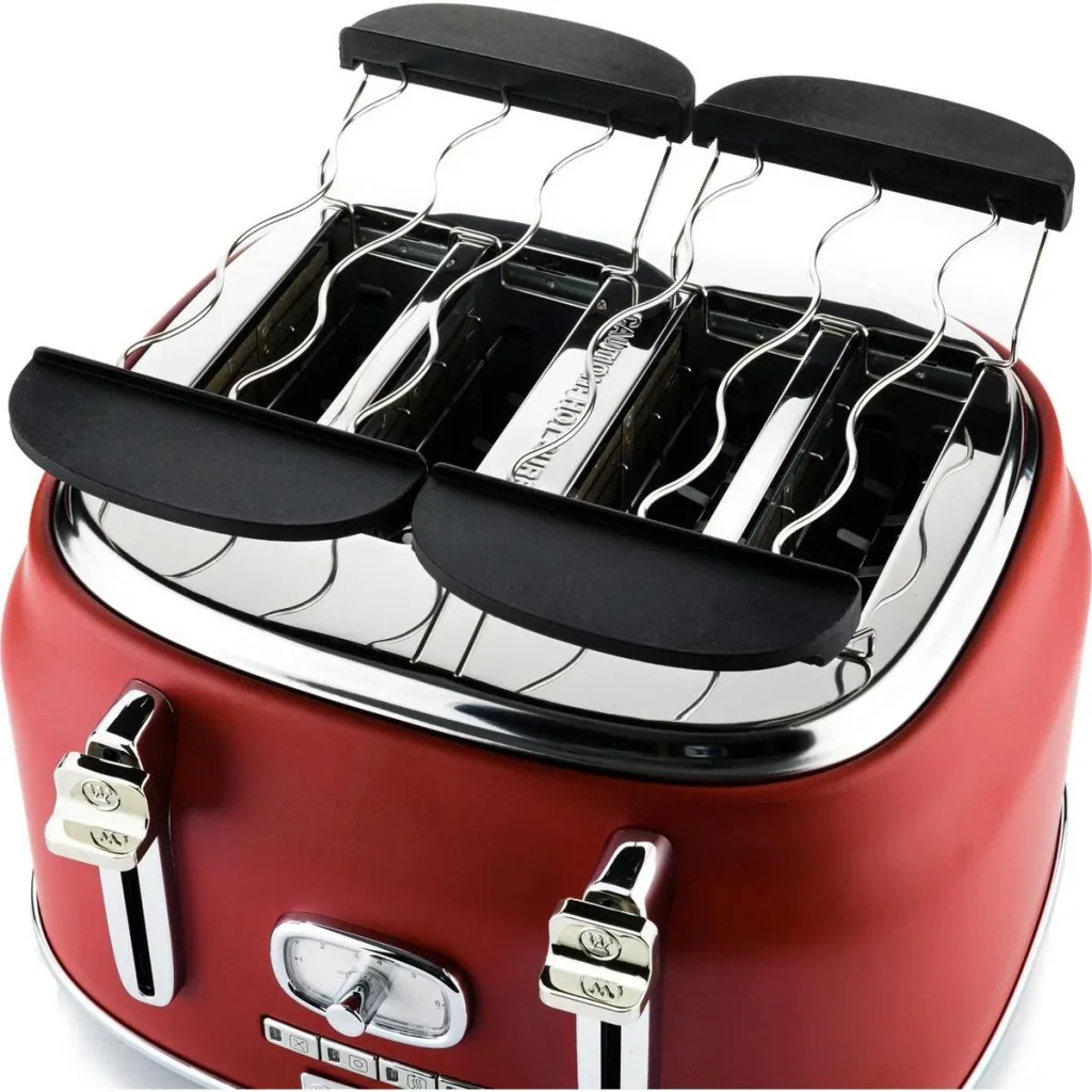 Retro Toaster - 4-slice Toaster - Red