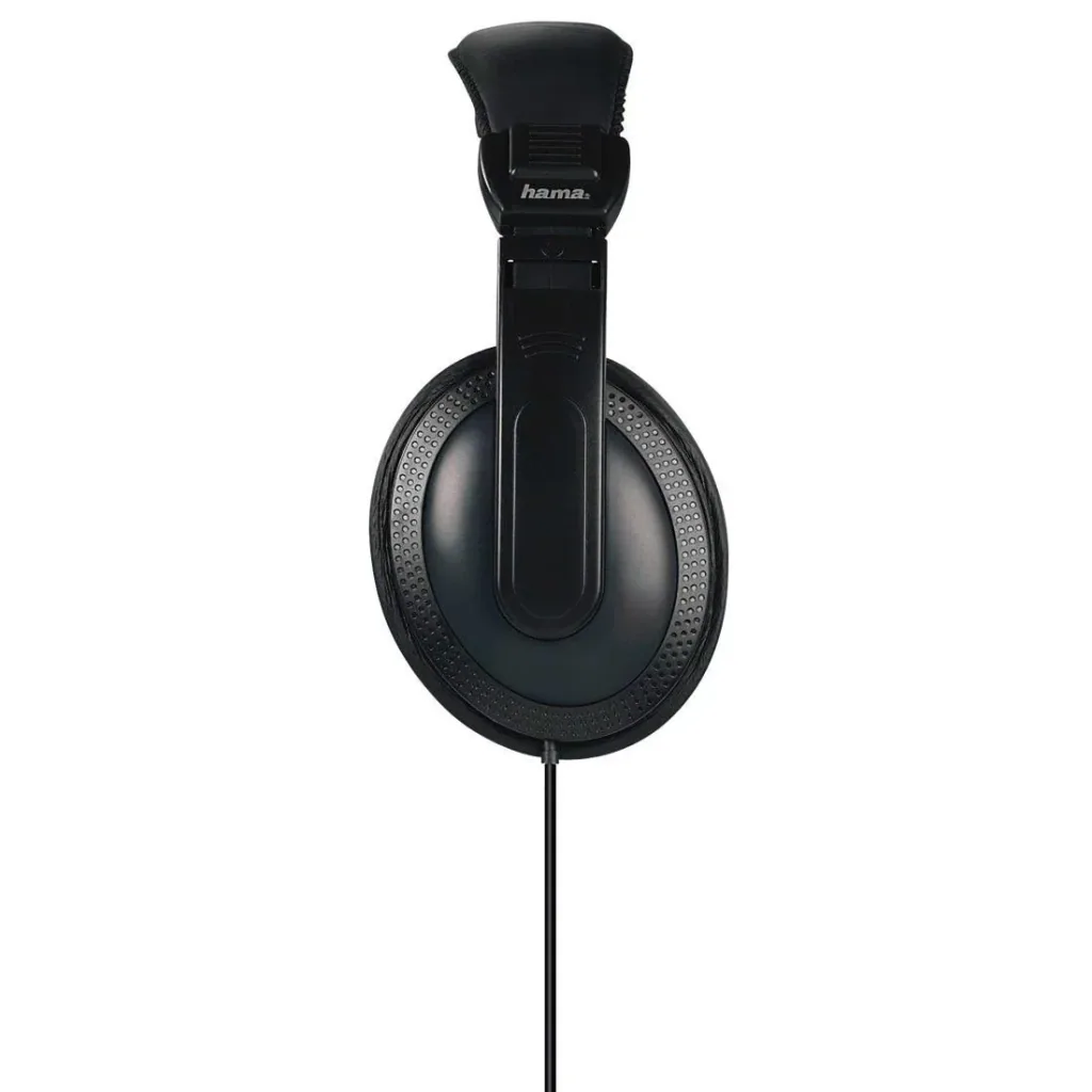 Over-ear stereo headphones Basic4TV with volume control on the cable