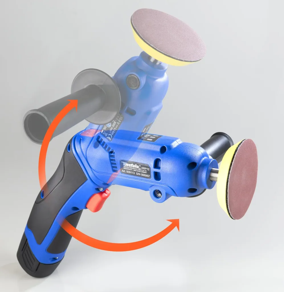 10.8 Volt Cordless Polishing Machine Rotation - including accessories and bag