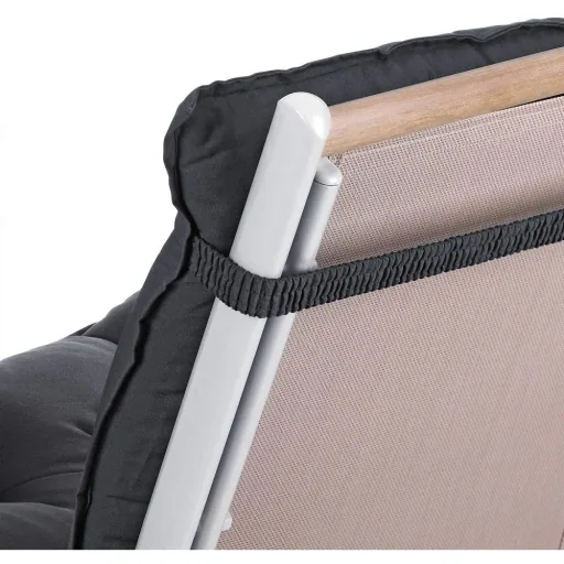 Seat cushion - set of 2 - anthracite 116x57x7cm
