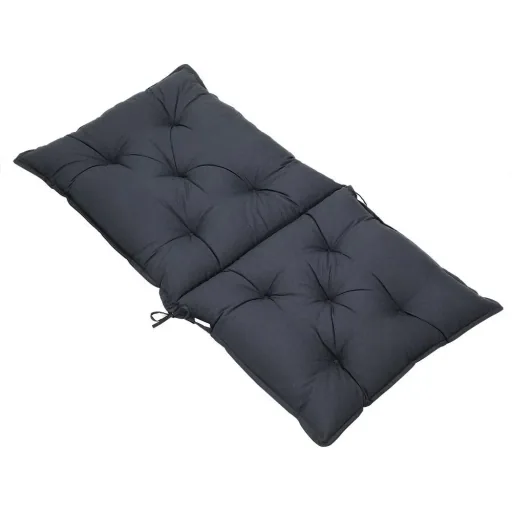 Seat cushion - set of 2 - anthracite 116x57x7cm