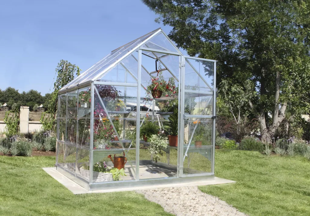 Greenhouse "Harmony" - 6x6, silver