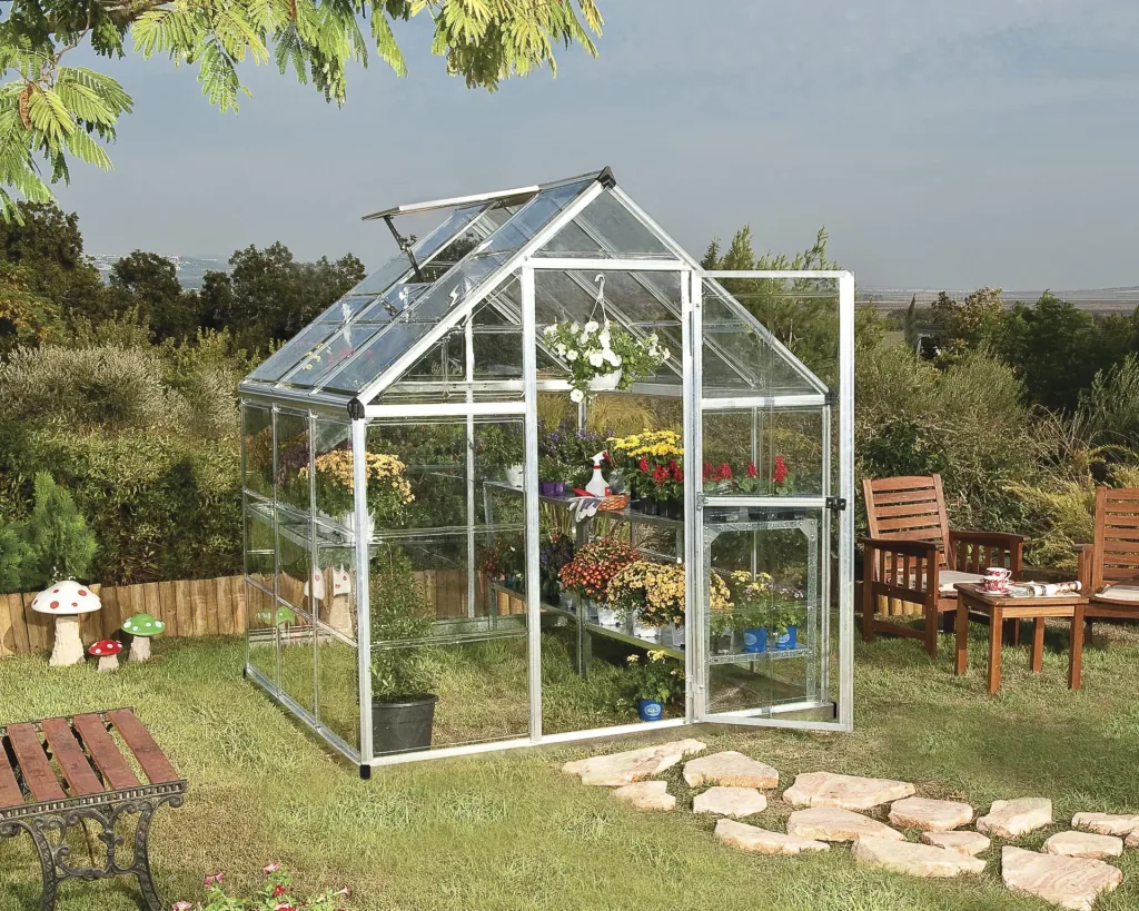 Greenhouse "Harmony" - 6x6, silver