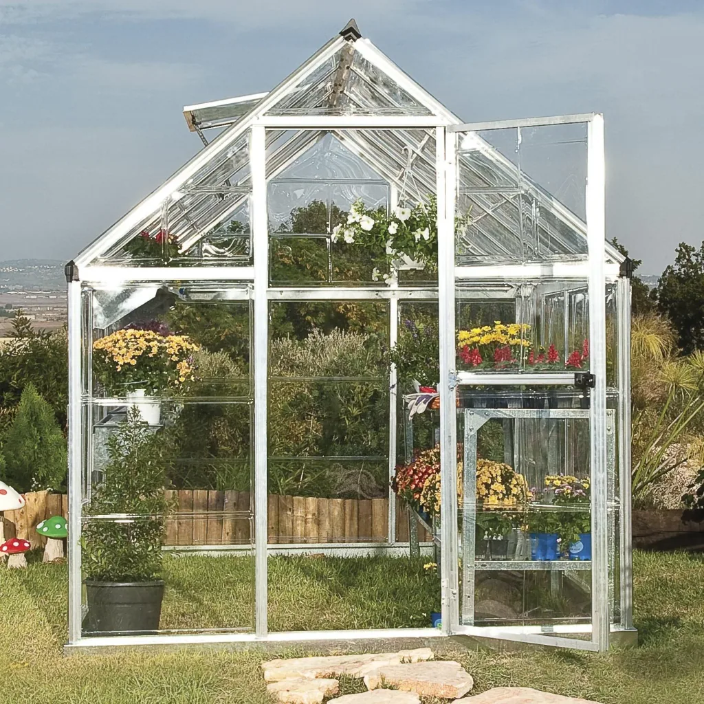 Greenhouse "Harmony" - 6x6, silver