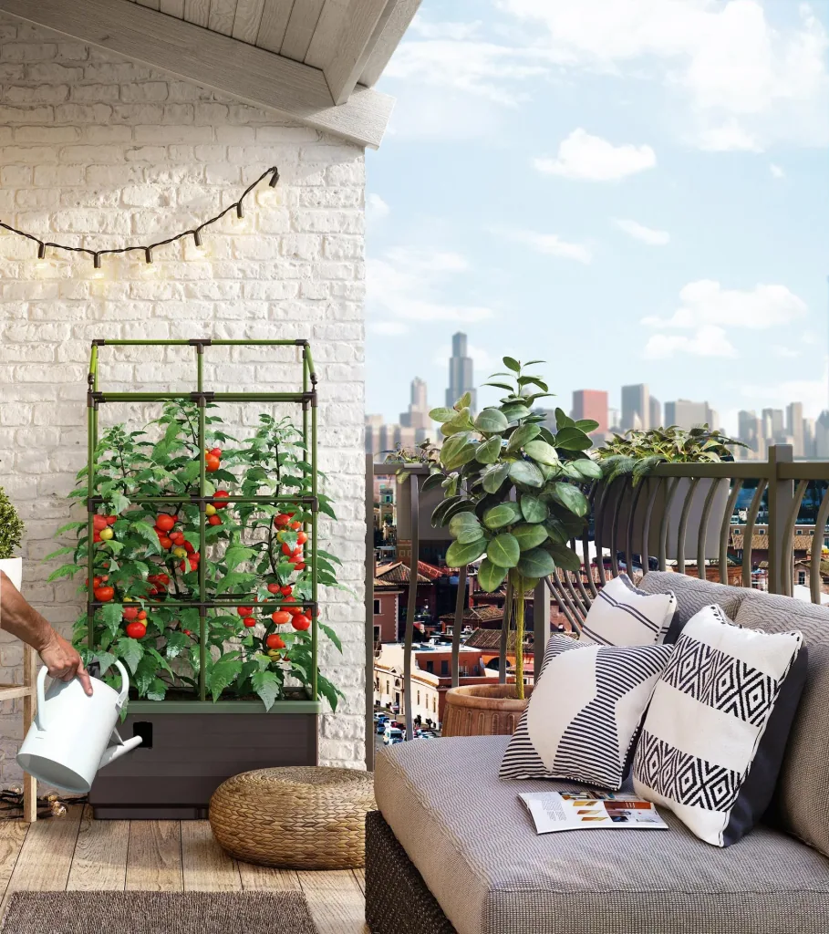Plant box "City Jungle" with trellis