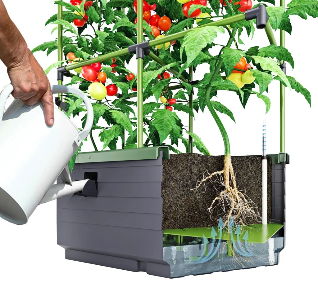 Plant box "City Jungle" with trellis