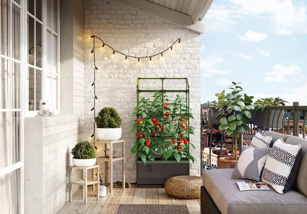 Plant box "City Jungle" with trellis