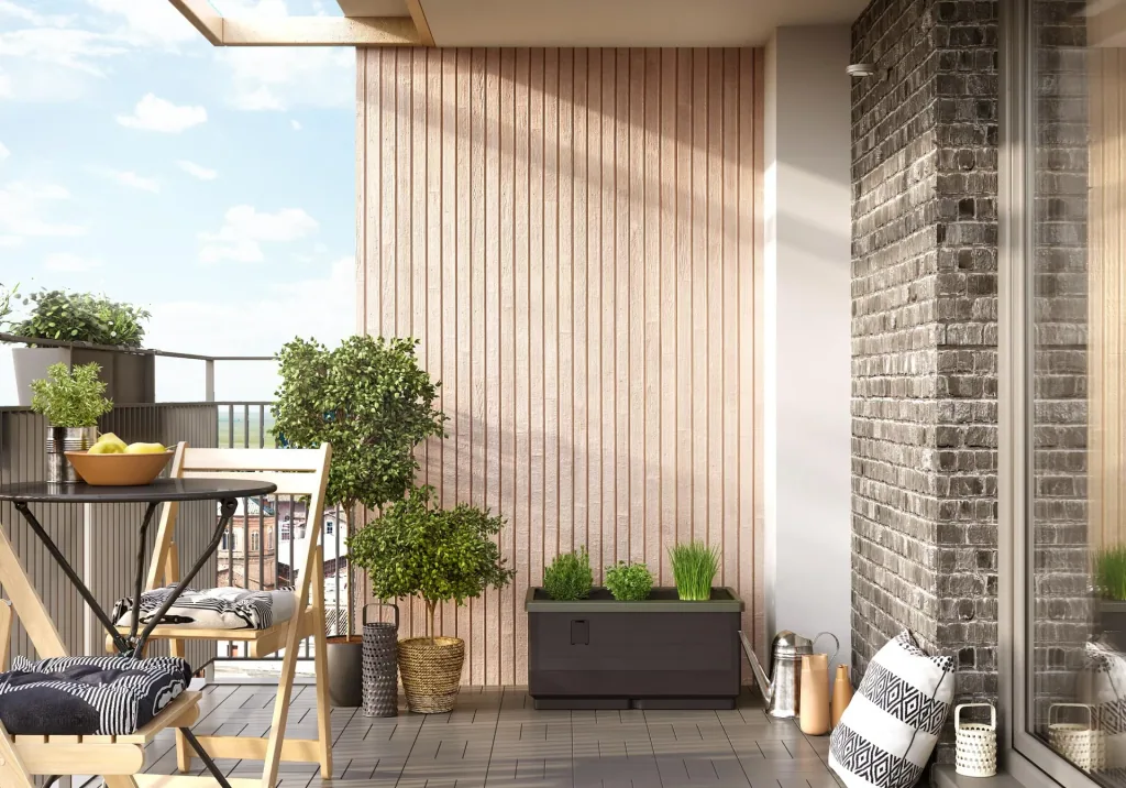 Plant box "City Jungle" with trellis
