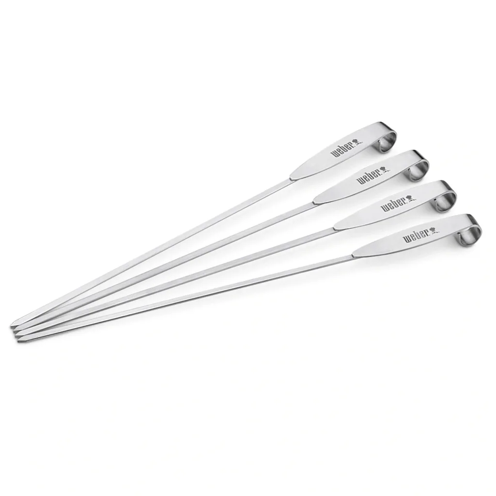 ETGS skewer set, 4 pieces, stainless steel