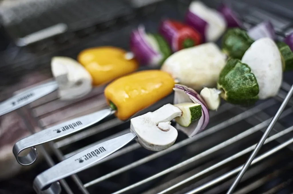 ETGS skewer set, 4 pieces, stainless steel