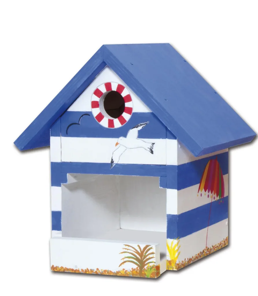Wooden birdhouse construction set