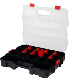 Assortment box Compact 386, small parts magazine with 18 compartments