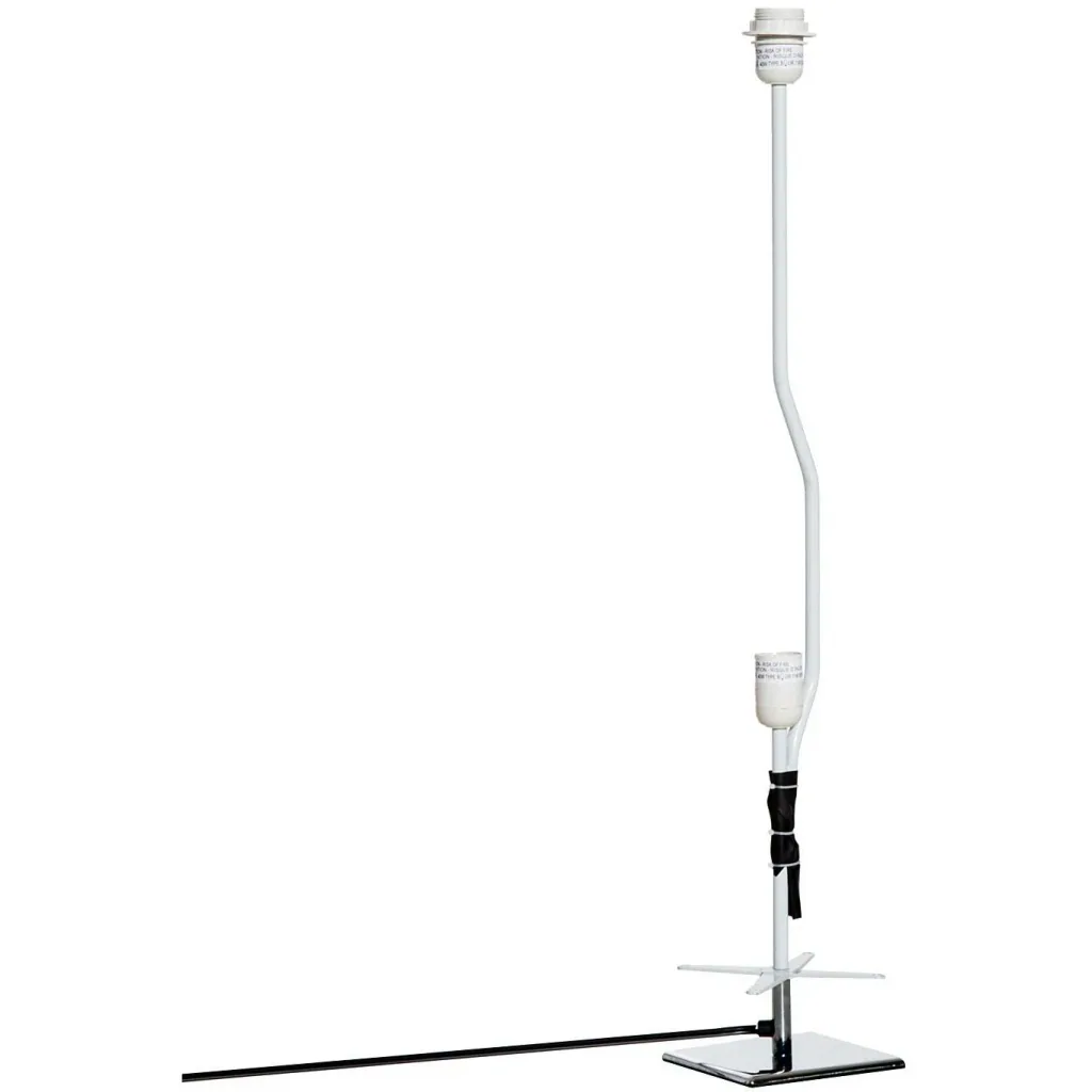 Floor lamp living room E27 stainless steel 120cm white