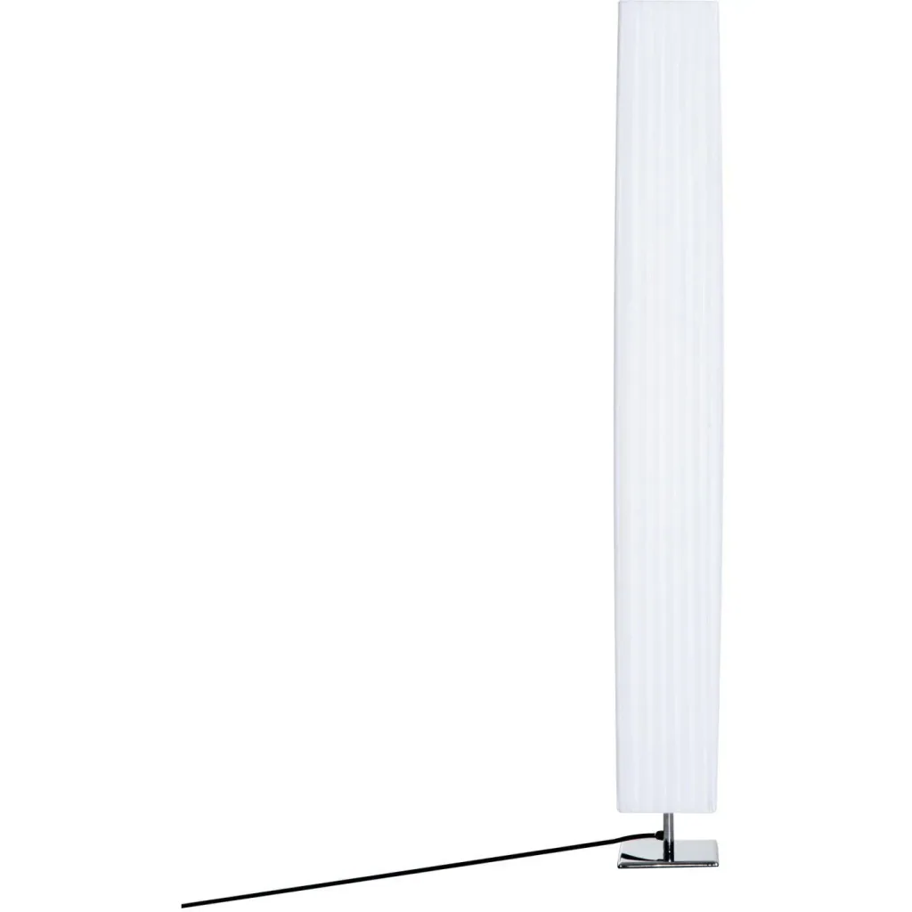 Floor lamp living room E27 stainless steel 120cm white