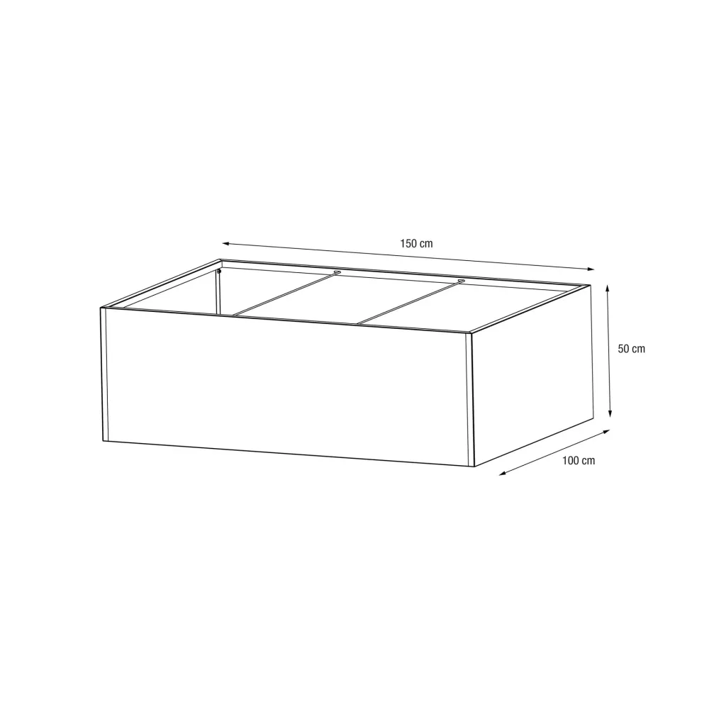 Planter 150 x 100 x 50 anthracite